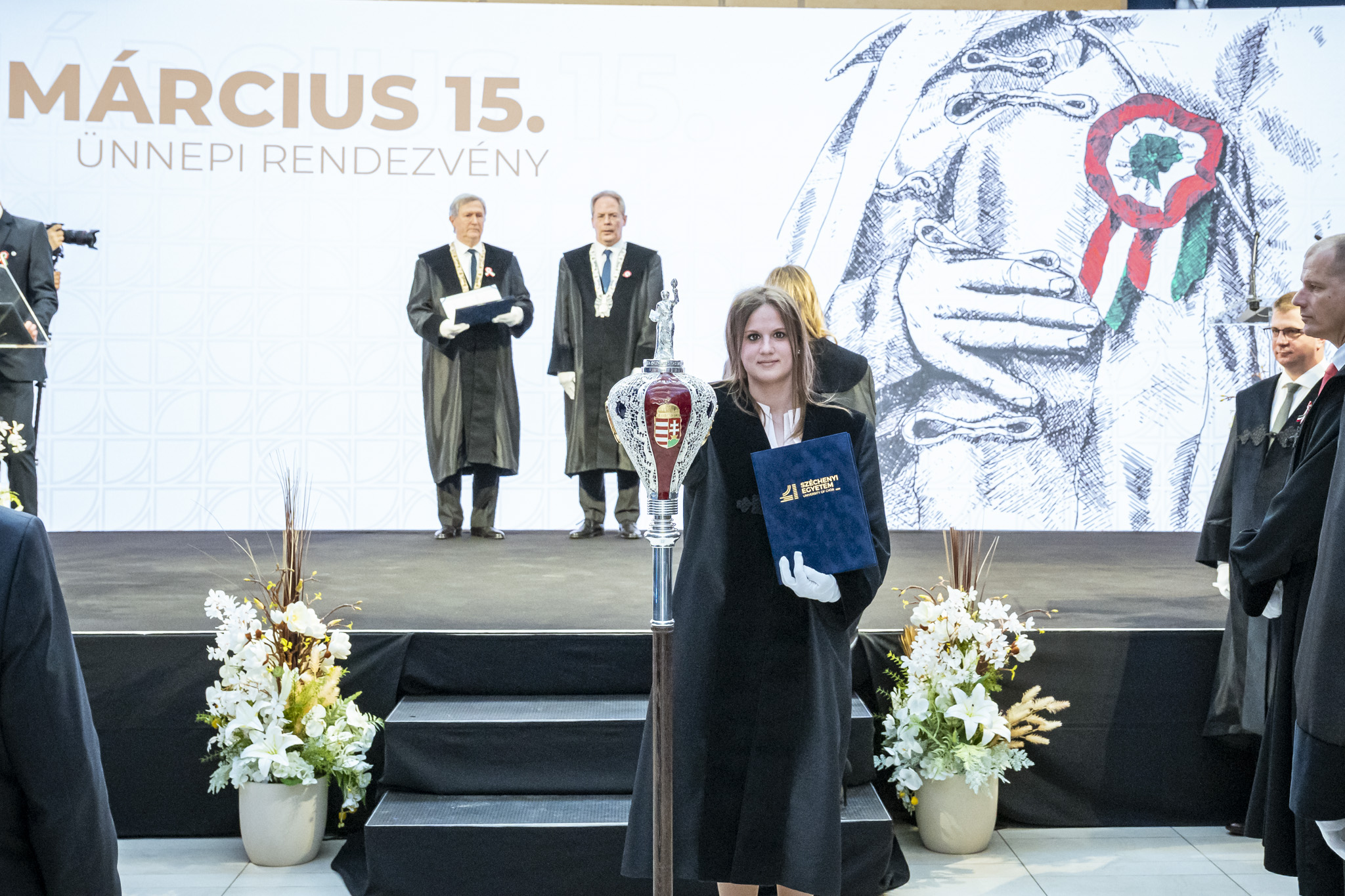 Doctoral gallery: The ceremony was completed by the conferral of doctoral degrees (Photo: András Adorján, Gergely Nagy / Széchenyi István University)